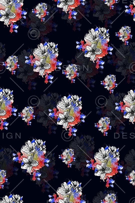 牵牛花印花华亿平台图片