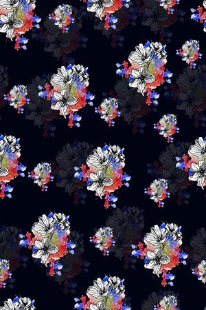 牵牛花印花华亿平台图片