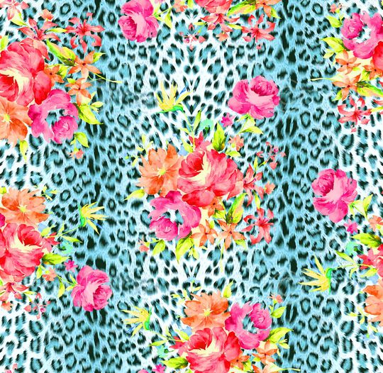 豹纹印花华亿平台图片