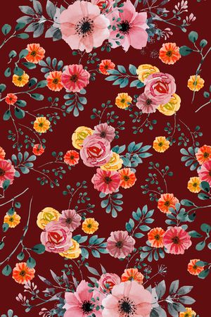 花朵印花华亿平台图片