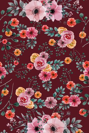 花朵印花华亿平台图片