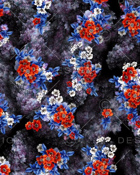 珊瑚印花华亿平台图片