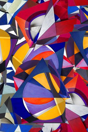 几何印花华亿平台图片