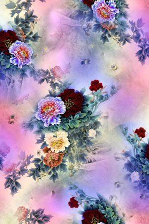 中国风印花华亿平台图片