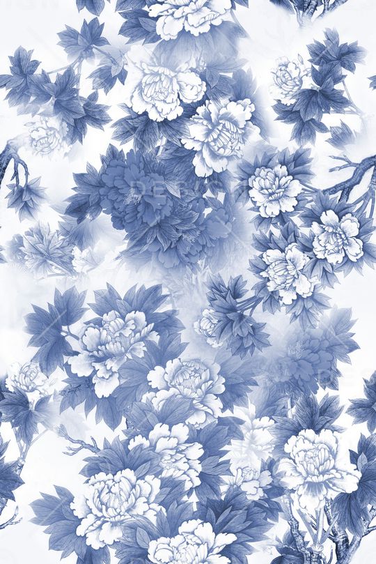 中国风印花华亿平台图片