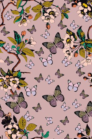 花鸟印花华亿平台图片