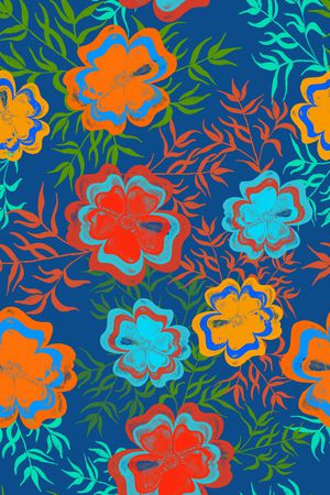 手绘混搭印花华亿平台图片