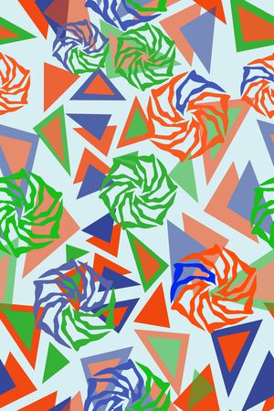 三角形印花华亿平台图片