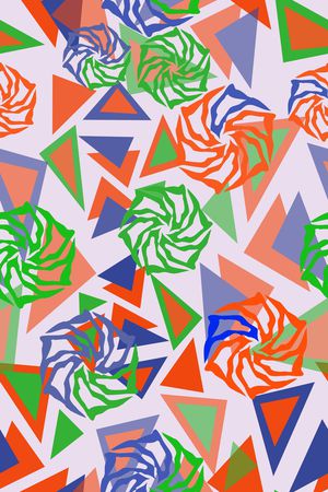 三角形印花华亿平台图片