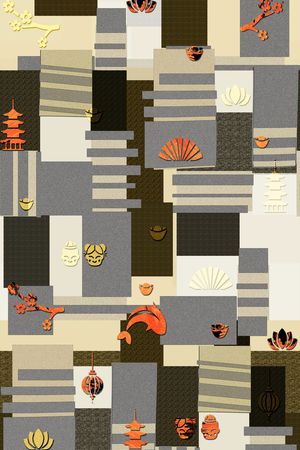 色块印花华亿平台图片