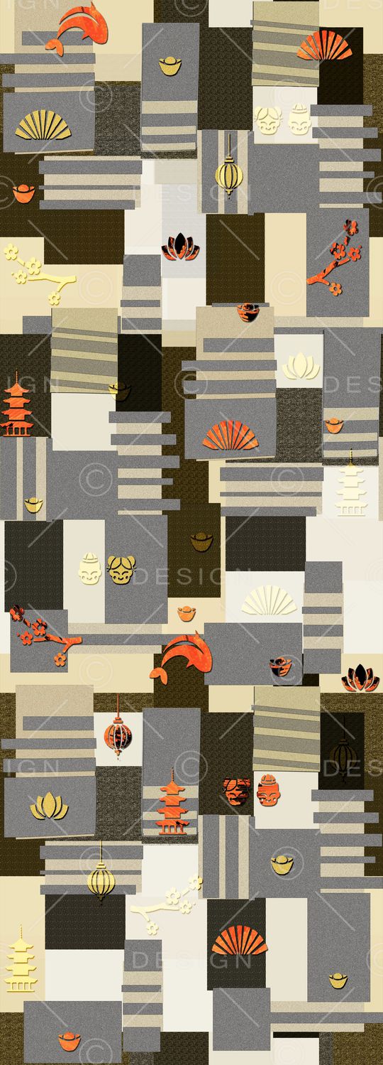 色块印花华亿平台图片