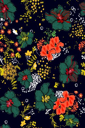 花朵印花华亿平台图片