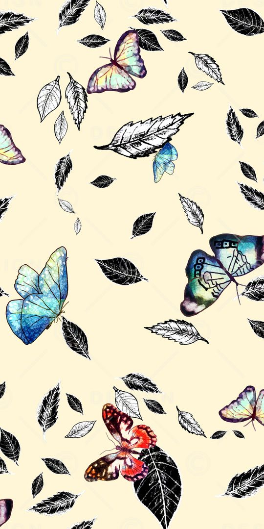 树叶印花华亿平台图片