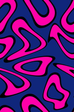 不规则几何印花华亿平台图片