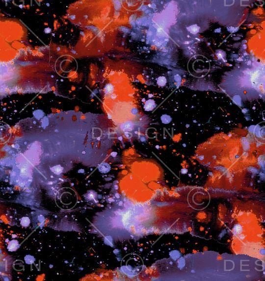 水彩花卉印花华亿平台图片