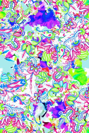 佩斯利印花华亿平台图片