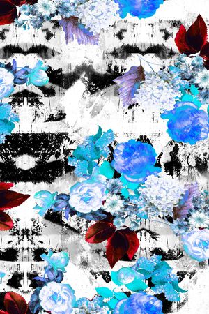 水墨印花华亿平台图片