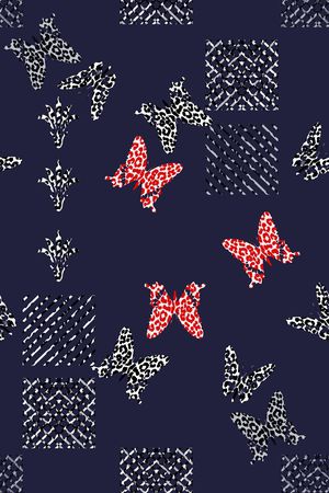 鸟昆虫图案印花华亿平台图片