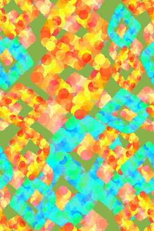 手绘波点圆圈印花华亿平台图片