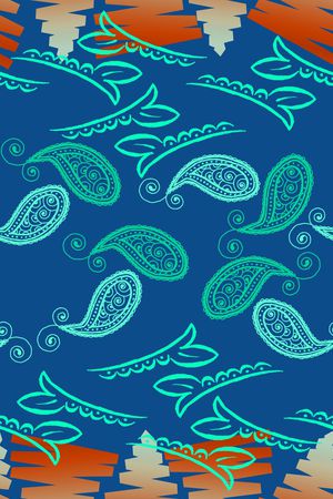 佩斯利图案印花华亿平台图片