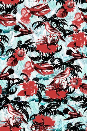 水墨印花华亿平台图片