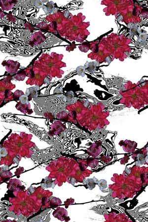 梅花印花华亿平台图片