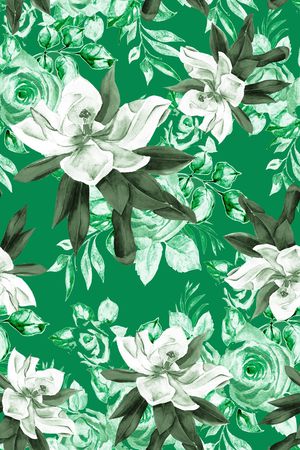 草木绿印花华亿平台图片