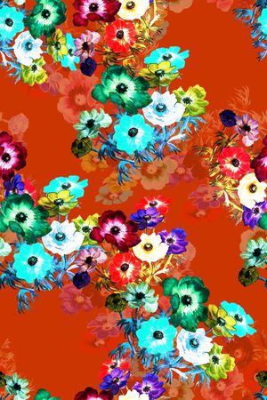 手绘印花华亿平台图片