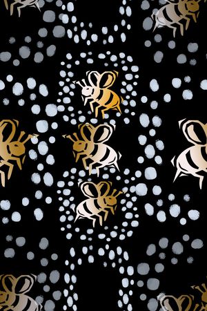 鸟昆虫图案印花华亿平台图片