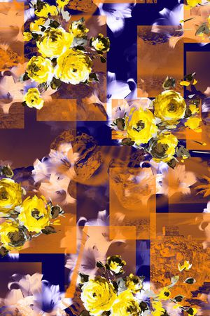 手绘印花华亿平台图片