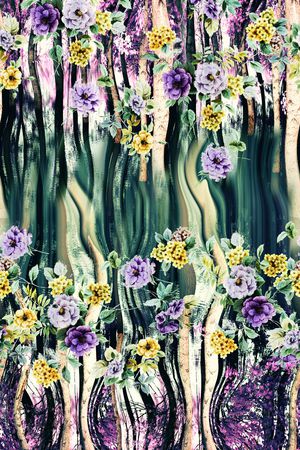 手绘印花华亿平台图片