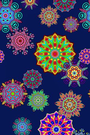 圆形元素印花华亿平台图片