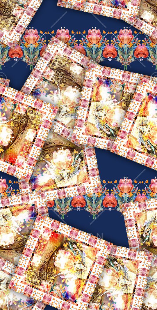 巴洛克印花华亿平台图片