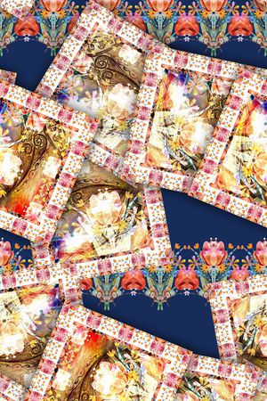 巴洛克印花华亿平台图片