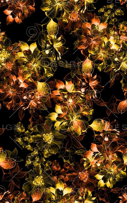 花鸟印花华亿平台图片