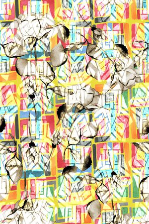 几何印花华亿平台图片