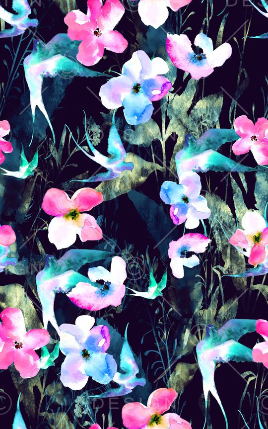 水彩印花华亿平台图片