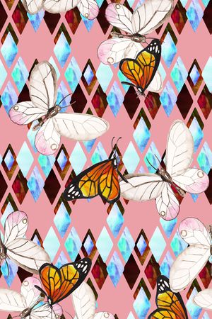 几何印花华亿平台图片