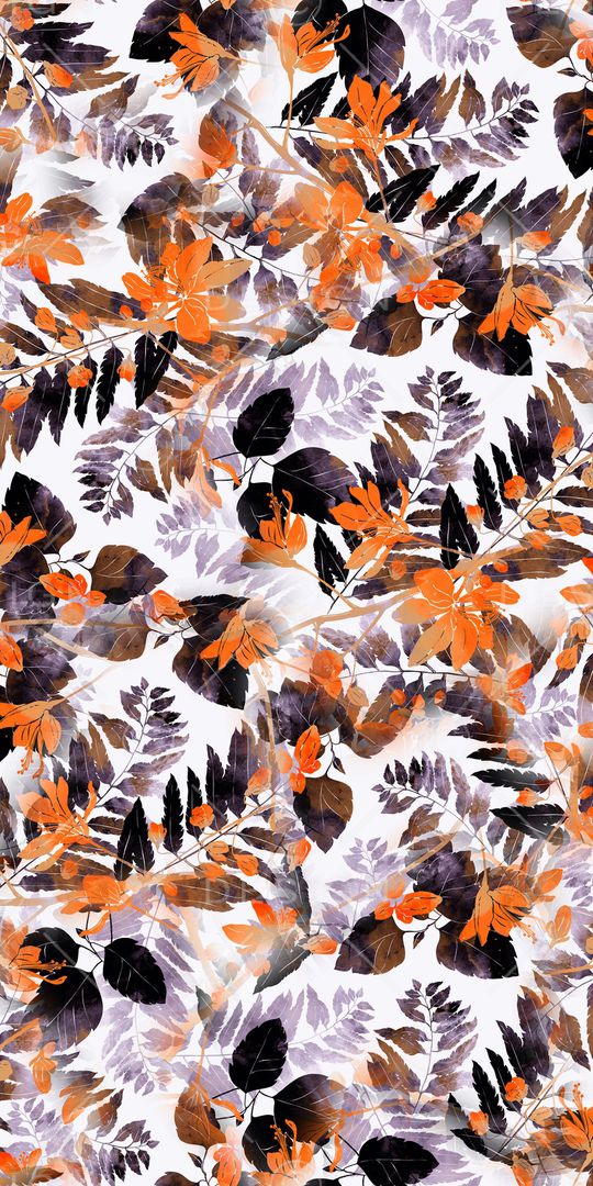 抽象花卉印花华亿平台图片