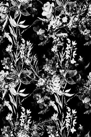 黑白印花华亿平台图片