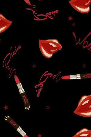 嘴唇印花华亿平台图片