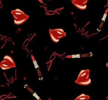 嘴唇印花华亿平台图片