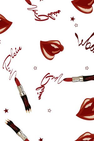 嘴唇印花华亿平台图片