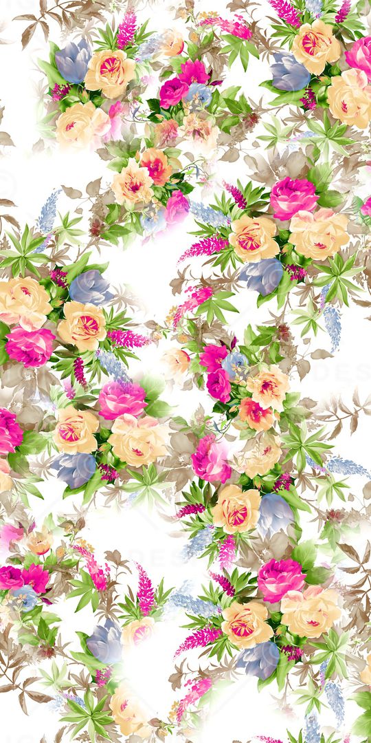 花卉印花华亿平台图片