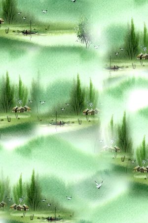 风景印花华亿平台图片