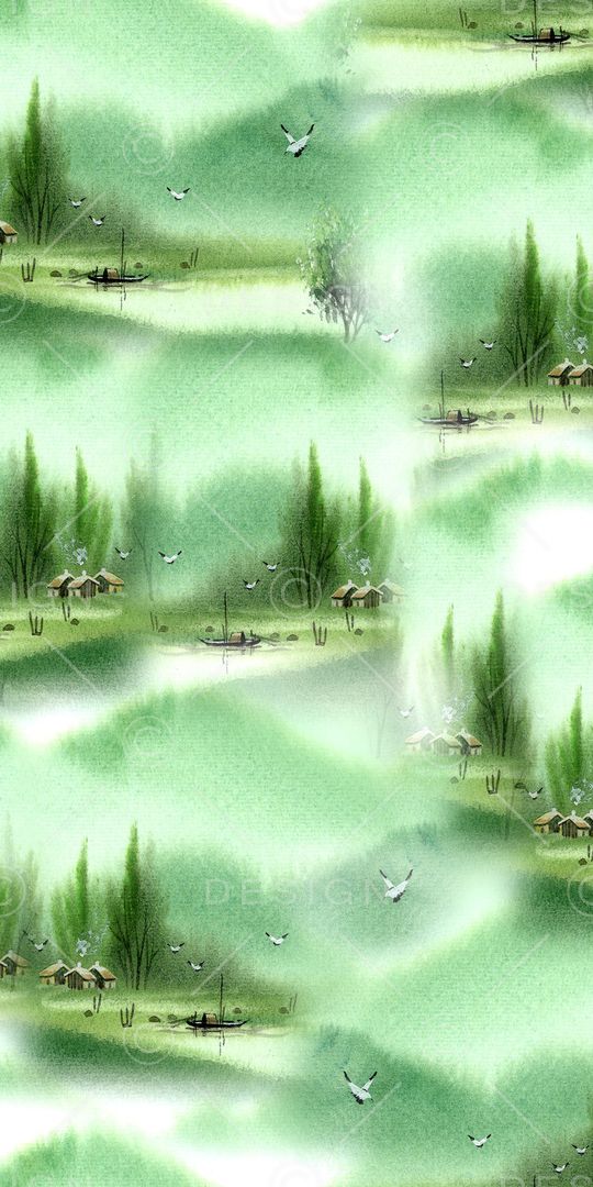 风景印花华亿平台图片