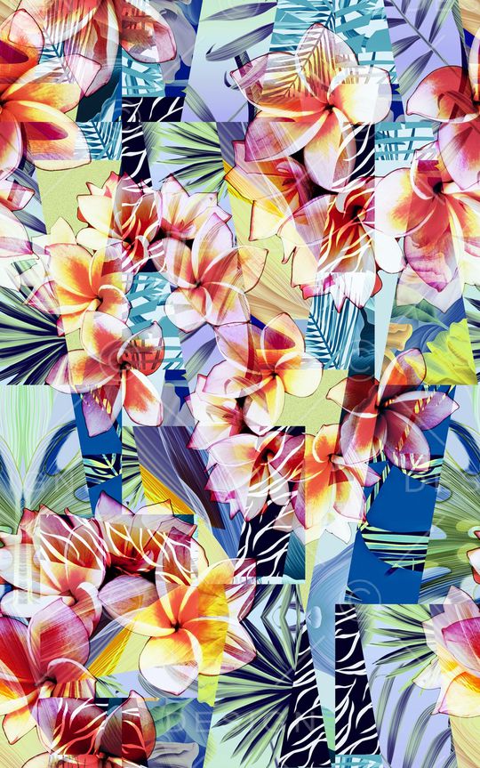 抽象印花华亿平台图片