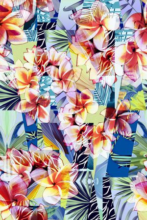 抽象印花华亿平台图片