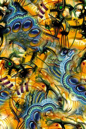 抽象印花华亿平台图片