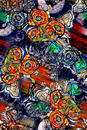 抽象印花华亿平台图片